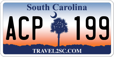 SC license plate ACP199