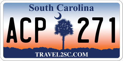 SC license plate ACP271