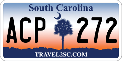 SC license plate ACP272