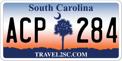 SC license plate ACP284
