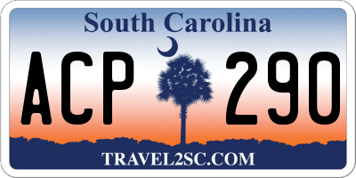 SC license plate ACP290