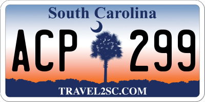SC license plate ACP299