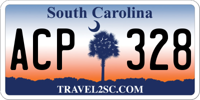 SC license plate ACP328
