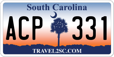 SC license plate ACP331
