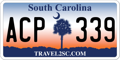 SC license plate ACP339