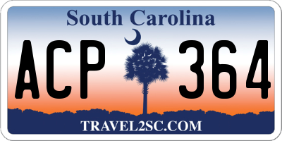 SC license plate ACP364