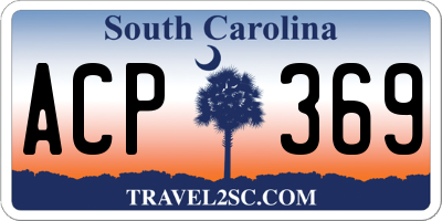 SC license plate ACP369