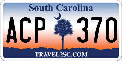 SC license plate ACP370