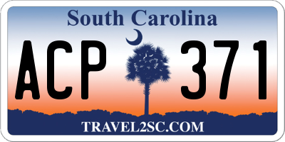 SC license plate ACP371