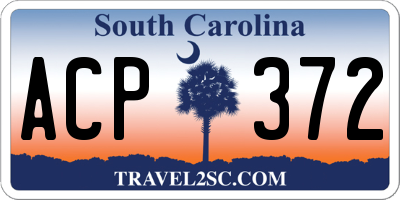 SC license plate ACP372