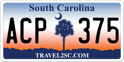 SC license plate ACP375