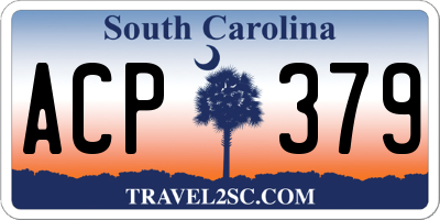 SC license plate ACP379