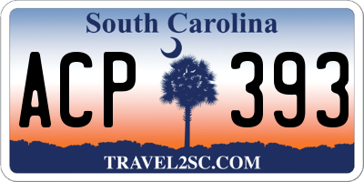 SC license plate ACP393