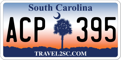 SC license plate ACP395