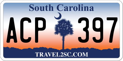 SC license plate ACP397