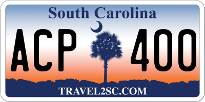 SC license plate ACP400