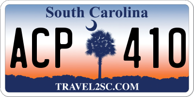 SC license plate ACP410