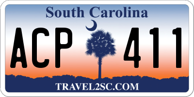 SC license plate ACP411