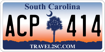 SC license plate ACP414