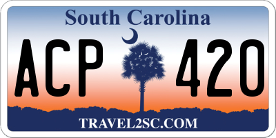 SC license plate ACP420