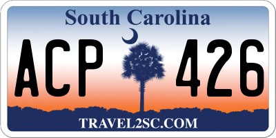 SC license plate ACP426
