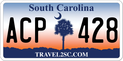 SC license plate ACP428