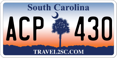 SC license plate ACP430