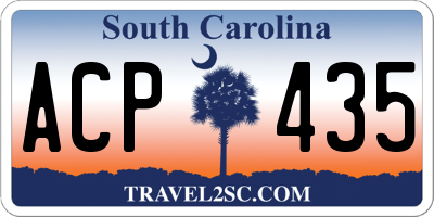 SC license plate ACP435