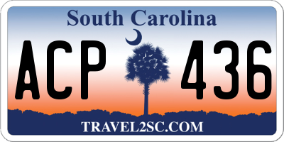 SC license plate ACP436