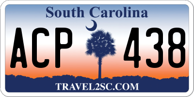 SC license plate ACP438
