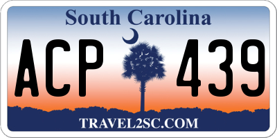 SC license plate ACP439