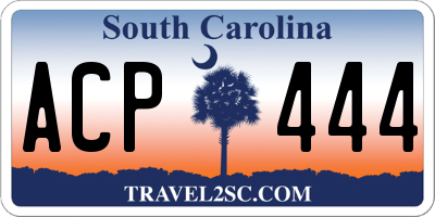 SC license plate ACP444