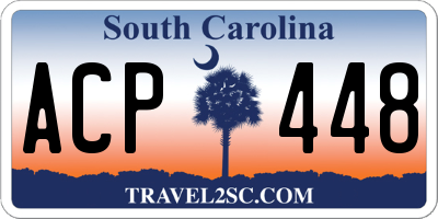 SC license plate ACP448