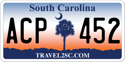 SC license plate ACP452