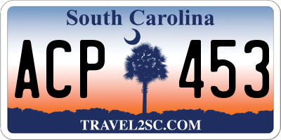 SC license plate ACP453