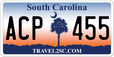 SC license plate ACP455