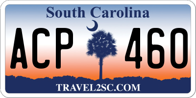 SC license plate ACP460
