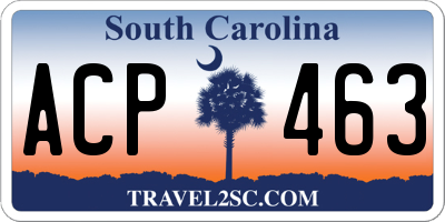 SC license plate ACP463