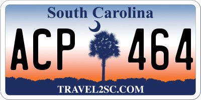 SC license plate ACP464