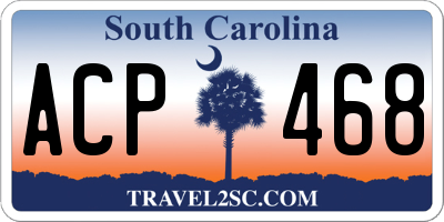 SC license plate ACP468