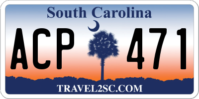 SC license plate ACP471
