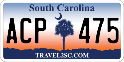SC license plate ACP475