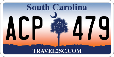 SC license plate ACP479