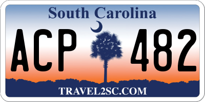 SC license plate ACP482