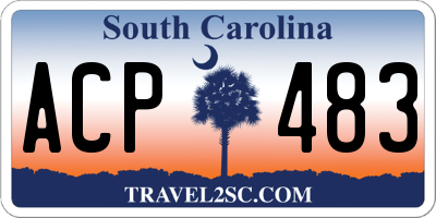 SC license plate ACP483