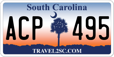 SC license plate ACP495