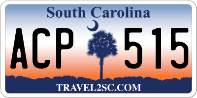 SC license plate ACP515