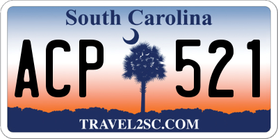 SC license plate ACP521