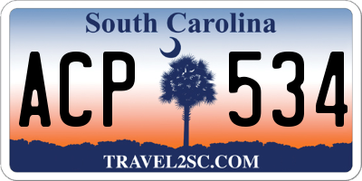 SC license plate ACP534