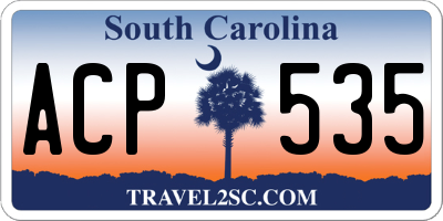 SC license plate ACP535